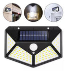 Luminária Solar Jardim 100 Led Com Sensor Presença Lampadas