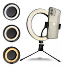 Ring Light - IIuminador de Mesa c/ Suporte Celular