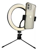 Ring Light - IIuminador de Mesa c/ Suporte Celular