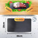 Tábua de descongelamento rápido de alimentos e carnes