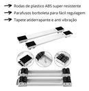 Base Com Rodinhas Para Geladeira Fogão Maquina De Lavar