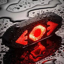 Lanterna traseira de bike  sem fio USB com seta e buzina