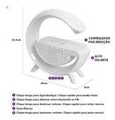 Luminária G-speaker Bluetooth Caixa Som Carregador Indução