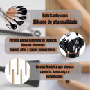 Jogo 12 Peças Utensílios Cozinha Silicone Colher Espátula