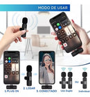 Microfone Sem Fio Lapela p/ iPhone e Android