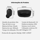 Fone De Ouvido Bluetooth 5.0 Par Sem Fio Duplo