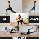 Kit 5 Elásticos Mini Band Para Treino Exercícios
