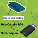 Carteira Slim anti furto por aproximação c/ porta cartões