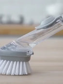 (2 em 1 ) Esponja e Escova com Dispenser Detergente